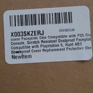 PS5 Console Faceplate Skin - Black